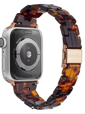 Solace Slim Perma Band for Apple Smart Watch - Dark Honey